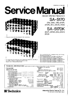 Technics - SA-5170-SA-5170K - Service manual 